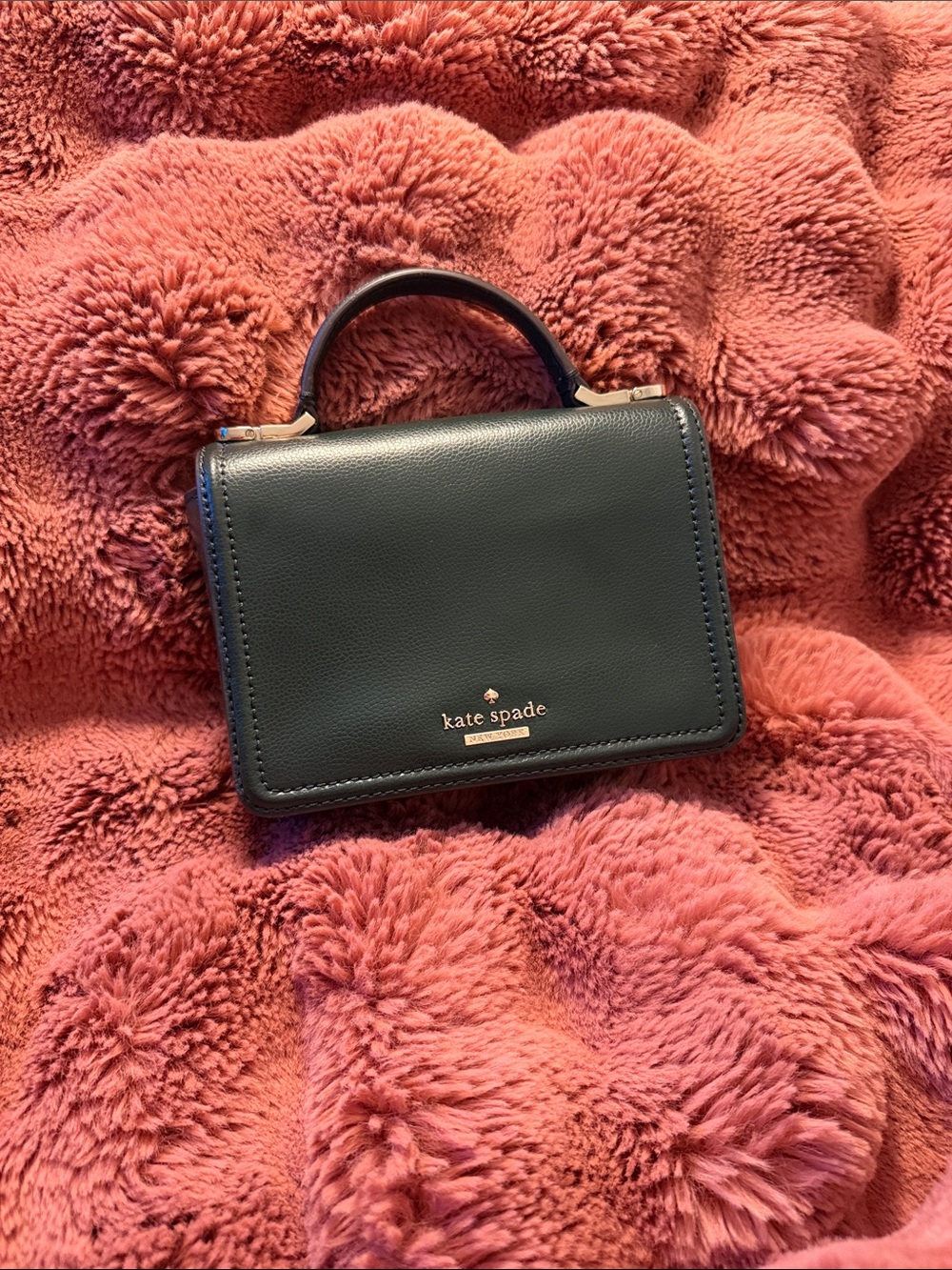Kate Spade Maisie Patterson Crossbody in Deep Green with Gold Hardware